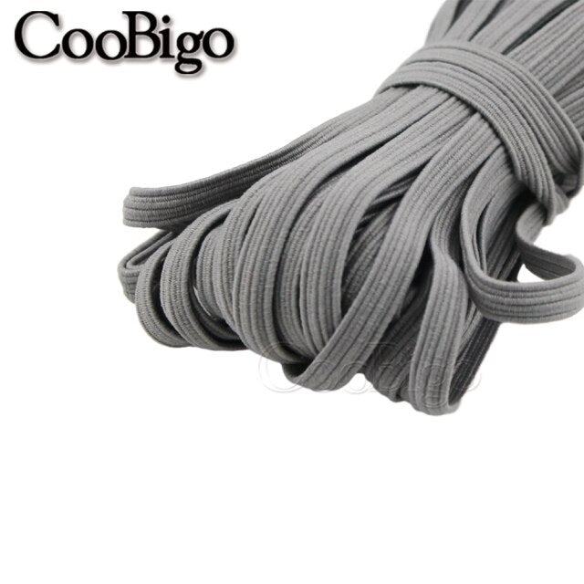 1 Meter 6mm Elastic Ribbon Elastic Band Flat Rubber Band for Webbing Tapes Waist Shoelace Belt Garment Trim Sewing