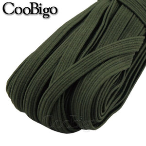 1 Meter 6mm Elastic Ribbon Elastic Band Flat Rubber Band for Webbing Tapes Waist Shoelace Belt Garment Trim Sewing