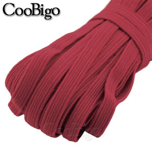 1 Meter 6mm Elastic Ribbon Elastic Band Flat Rubber Band for Webbing Tapes Waist Shoelace Belt Garment Trim Sewing