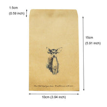 Load image into Gallery viewer, 80pcs Cute Deer Kraft Gift Bags DIY Wedding Christmas Party Candy Cookie Food Packaging Bag Paper Treat Bag Wrapping Supplies