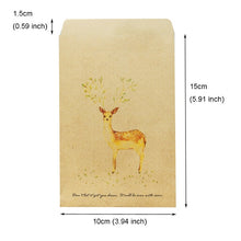 Load image into Gallery viewer, 80pcs Cute Deer Kraft Gift Bags DIY Wedding Christmas Party Candy Cookie Food Packaging Bag Paper Treat Bag Wrapping Supplies