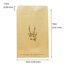 Load image into Gallery viewer, 80pcs Cute Deer Kraft Gift Bags DIY Wedding Christmas Party Candy Cookie Food Packaging Bag Paper Treat Bag Wrapping Supplies