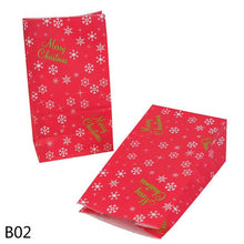 Load image into Gallery viewer, 10pc Merry Christmas Gift Bag Santa Claus Snowman Christmas Paper Candy Bag Birthday Wedding Party Decoration Christmas Ornament