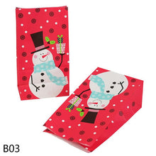 Load image into Gallery viewer, 10pc Merry Christmas Gift Bag Santa Claus Snowman Christmas Paper Candy Bag Birthday Wedding Party Decoration Christmas Ornament