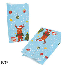 Load image into Gallery viewer, 10pc Merry Christmas Gift Bag Santa Claus Snowman Christmas Paper Candy Bag Birthday Wedding Party Decoration Christmas Ornament