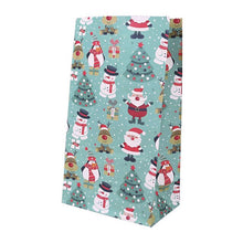 Load image into Gallery viewer, 10pc Merry Christmas Gift Bag Santa Claus Snowman Christmas Paper Candy Bag Birthday Wedding Party Decoration Christmas Ornament
