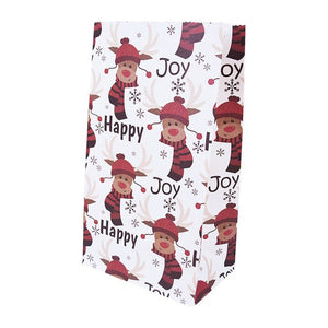 10pc Merry Christmas Gift Bag Santa Claus Snowman Christmas Paper Candy Bag Birthday Wedding Party Decoration Christmas Ornament