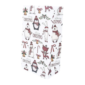 10pc Merry Christmas Gift Bag Santa Claus Snowman Christmas Paper Candy Bag Birthday Wedding Party Decoration Christmas Ornament