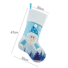 Load image into Gallery viewer, Christmas Stockings Socks LED Light Up Snowman Santa Elk Bear Printing Xmas Candy Gift Bag 2022 New Year Xmas Tree Decoration