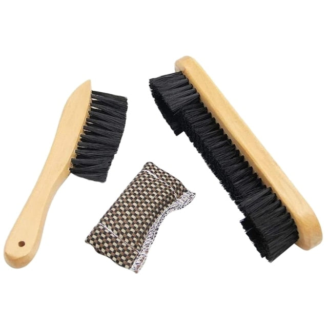 Billiards Pool Table Brush with Billiard Cue Shaft Slicker Snooker Cloth Cleaner