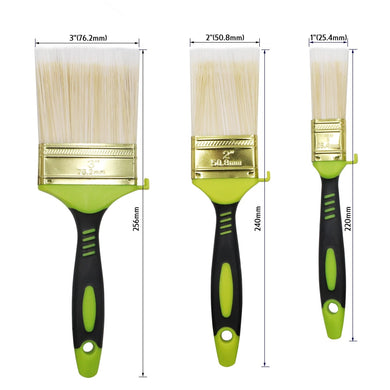 BRAKEMAN 3 Pack Hanging Paint Brushes set 1'' 2'' 3''  Oil Painting Wall Decor  Home DIY Tool Reusable Gift  for Paint Brushes