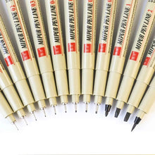 Load image into Gallery viewer, 5/7/9/13 pcs Pigment Liner Manga Markers Set Neelde Art Drawing Paint Brush Pen Waterproof Sketching Stationery School Supplies