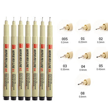 Load image into Gallery viewer, 5/7/9/13 pcs Pigment Liner Manga Markers Set Neelde Art Drawing Paint Brush Pen Waterproof Sketching Stationery School Supplies