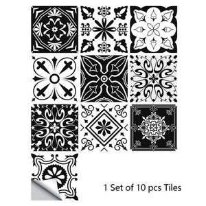 10 Pieces Of Gray Retro Papel De Pared Wallpapers Tile Stickers Transfer Kitchen Bathroom Table Floor Wear-Resistant Wall Decals