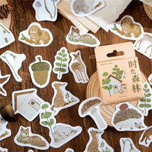 Load image into Gallery viewer, 45Pcs/Box Vintage Flower Series Stickers Scrapbooking Daily Planner Kawaii Sticker DIY Notebook Stationery School Supplies