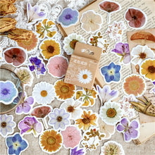 Load image into Gallery viewer, 45Pcs/Box Vintage Flower Series Stickers Scrapbooking Daily Planner Kawaii Sticker DIY Notebook Stationery School Supplies