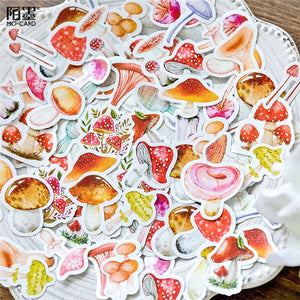 45Pcs/Box Vintage Flower Series Stickers Scrapbooking Daily Planner Kawaii Sticker DIY Notebook Stationery School Supplies