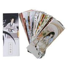 Load image into Gallery viewer, 30pcs Girl Bookmarks Paper Page Notes Label Message Card Book Marker School Supplies Stationery