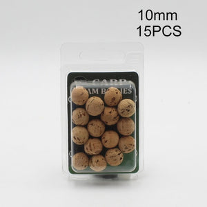 15PCS Floats Ball Beads Beans Carp Fishing Boilies NO Sweet Smell  Lure Floating Bottom Hair Rig Popup Fishing Bait 