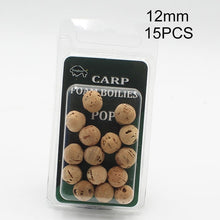 Load image into Gallery viewer, 15PCS Floats Ball Beads Beans Carp Fishing Boilies NO Sweet Smell  Lure Floating Bottom Hair Rig Popup Fishing Bait 