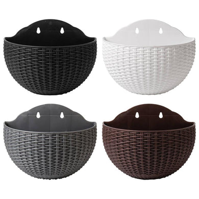 (Small) Wall Planter Flower Pot Exquisite Wall-mounted Plastic Wall Hanging Basket Flowerpot 21*16.5cm