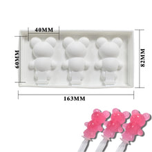 Load image into Gallery viewer, 3/4 Bear/Dinosaur/Oval Ice Cream Silicone Mold Jelly Chocolate Popsicle Cake Mould Cake Decorating Tools Bakeware