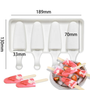 3/4 Bear/Dinosaur/Oval Ice Cream Silicone Mold Jelly Chocolate Popsicle Cake Mould Cake Decorating Tools Bakeware