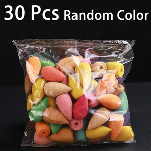 Backflow Incense Cones Pack of 30/60/100 pcs Mixed Flavor Natural Incense Floral Lavender Sandalwood Aloes and more