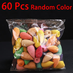 Backflow Incense Cones Pack of 30/60/100 pcs Mixed Flavor Natural Incense Floral Lavender Sandalwood Aloes and more