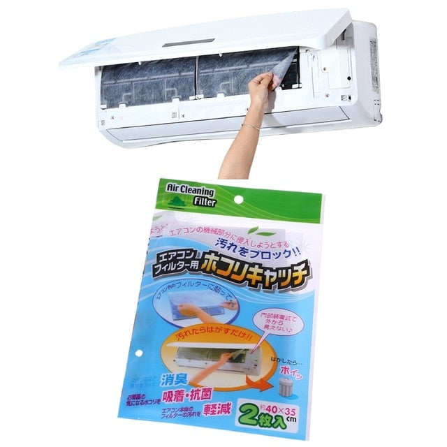 2/10Pcs Air Conditioner Filter Papers Anti-dust Net Cleaning Purification Air Conditioner Parts Air Purifier Dust Filter Airco