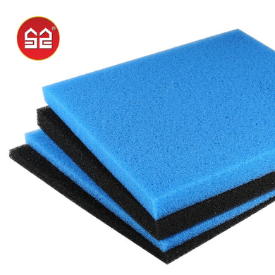 50x50x2 4cm Blue/Yellow Aquarium Biochemical Filter Cotton Foam Fish Tank Sponge Water Clean Aquatic Pet Filters Accessories