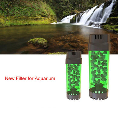 Aquarium Fluidized Moving Bed Filter Bubble Bio Media Filter Fish Tank Sponge Filter With Sucker ,Air Stone And Sponge Filter