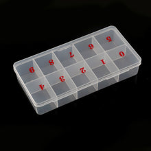 Load image into Gallery viewer, 1 pc clear Nail Art Empty Storage Case Nail Tips Box Gems Rhinestone Crystal Bead Display Accessories Plastic Container Ta#072
