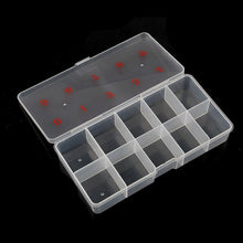 Load image into Gallery viewer, 1 pc clear Nail Art Empty Storage Case Nail Tips Box Gems Rhinestone Crystal Bead Display Accessories Plastic Container Ta#072