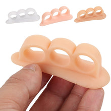 Load image into Gallery viewer, 2Pcs=1Pair Silicone Gel Hammer Toe Straightener Corrector for Curled Toes Hallux Valgus Feet Foot Care Bunion Adjuster Tool
