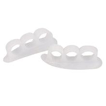 Load image into Gallery viewer, 2Pcs=1Pair Silicone Gel Hammer Toe Straightener Corrector for Curled Toes Hallux Valgus Feet Foot Care Bunion Adjuster Tool