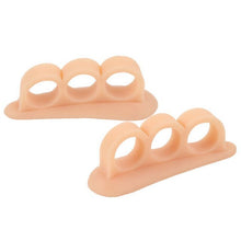 Load image into Gallery viewer, 2Pcs=1Pair Silicone Gel Hammer Toe Straightener Corrector for Curled Toes Hallux Valgus Feet Foot Care Bunion Adjuster Tool