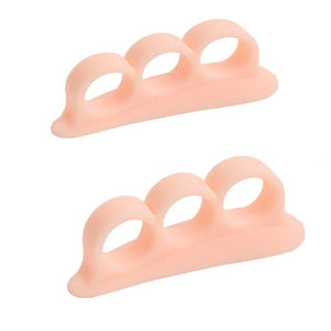 2Pcs=1Pair Silicone Gel Hammer Toe Straightener Corrector for Curled Toes Hallux Valgus Feet Foot Care Bunion Adjuster Tool
