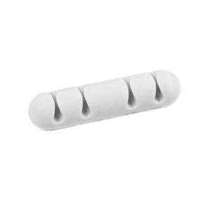 1 Pc 4-hole USB Cable Organizer Clamp Management Headphone Charger Wire Lead Holder for Car Home Office Desktop Cord Clip