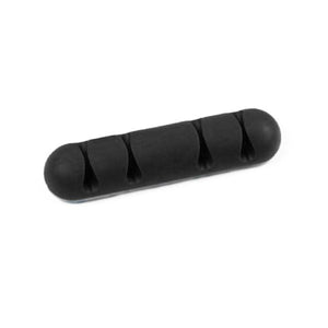 1 Pc 4-hole USB Cable Organizer Clamp Management Headphone Charger Wire Lead Holder for Car Home Office Desktop Cord Clip