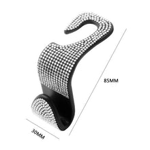 Load image into Gallery viewer, Car Back Seat Hook Bling Rhinestones Crystal Handbag Auto Headrest Hanger Hooks Car Clips Hooks Car Accessories Fit