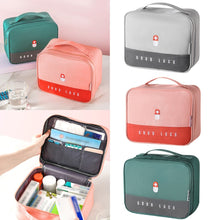 Load image into Gallery viewer, Thickened Layered Medicine Box Large-capacity Family Portable Medicine Box Storage Bag Box Fabric Multifunctional First Aid Kit
