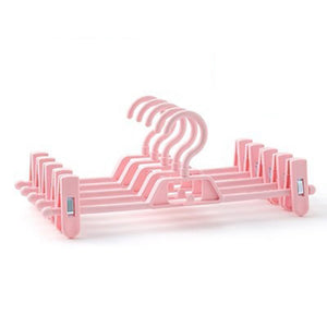 5/10pcs Adjustable Plastic Clothes Rack for Pant Skirt Clip Bra Clothespin Underwear Panties Portable Hanger Clothes Organizer