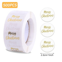 Load image into Gallery viewer, 500pcs Candy Bags Box Sticker Gift Bag Sealing Christmas Sticker Thank You Love Wedding Birthday Cookie Bag Kraft Paper Sticker