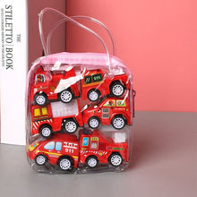 Load image into Gallery viewer, 6pcs Car Model Toy Pull Back Car Toys Mobile Vehicle Fire Truck Taxi Model Kid Mini Cars Boy Toys Gift Diecasts Toy for Children