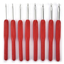 Load image into Gallery viewer, 8Pcs Mix Size 2.5mm-6mm Crochet Hook Knit Weave Yarn Craft Knitting Needle Plastic Handle Knitting Hooks Needles Tools xmas GIFT