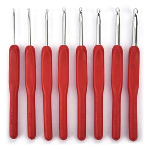8Pcs Mix Size 2.5mm-6mm Crochet Hook Knit Weave Yarn Craft Knitting Needle Plastic Handle Knitting Hooks Needles Tools xmas GIFT