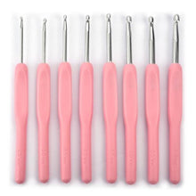 Load image into Gallery viewer, 8Pcs Mix Size 2.5mm-6mm Crochet Hook Knit Weave Yarn Craft Knitting Needle Plastic Handle Knitting Hooks Needles Tools xmas GIFT