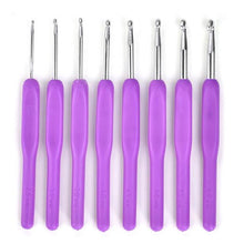 Load image into Gallery viewer, 8Pcs Mix Size 2.5mm-6mm Crochet Hook Knit Weave Yarn Craft Knitting Needle Plastic Handle Knitting Hooks Needles Tools xmas GIFT