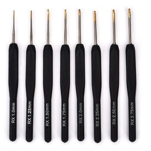8Pcs Mix Size 2.5mm-6mm Crochet Hook Knit Weave Yarn Craft Knitting Needle Plastic Handle Knitting Hooks Needles Tools xmas GIFT